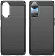 Oppo A58 5G / A78 5G Hoesje Geborsteld TPU Flexibele Back Cover Zwart afbeelding 2