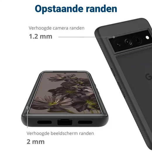 Google Pixel 8 Pro Hoesje Full Protect 360° Cover Hybride Blauw afbeelding 8