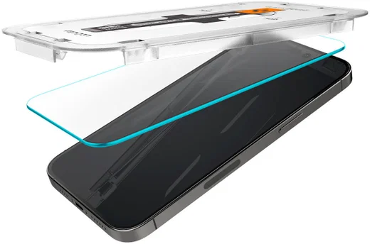 Spigen EZ Fit GLAS.tR Apple iPhone 14 Pro Screen Protector 2-Pack afbeelding 12