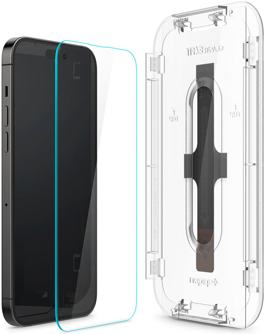 Spigen EZ Fit GLAS.tR Apple iPhone 14 Pro Screen Protector 2-Pack afbeelding 13