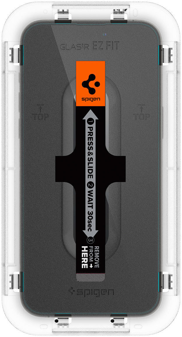 Spigen EZ Fit GLAS.tR Apple iPhone 14 Pro Screen Protector 2-Pack afbeelding 14