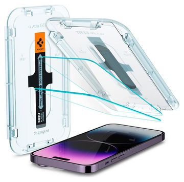 Spigen EZ Fit GLAS.tR Apple iPhone 14 Pro Max Screen Protector 2-Pack