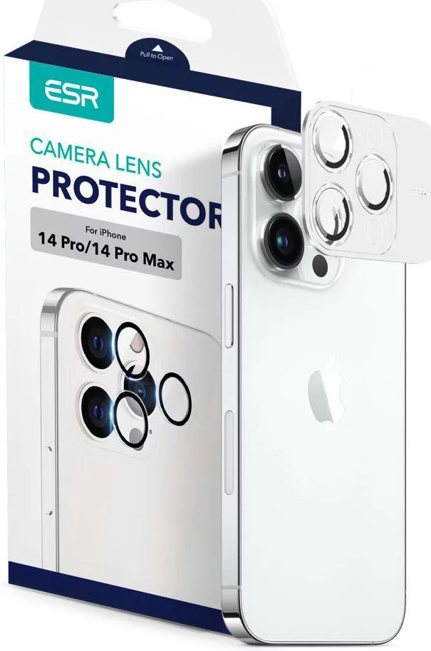 ESR Apple iPhone 14 Pro / 14 Pro Max Camera Lens Protector Zwart afbeelding 1
