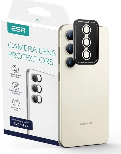 ESR Samsung Galaxy S23 / S23 Plus Camera Lens Protector Transparant afbeelding 1