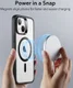 ESR Classic Hybrid Apple iPhone 14/13 Hoesje MagSafe Zwart Transparant afbeelding 2