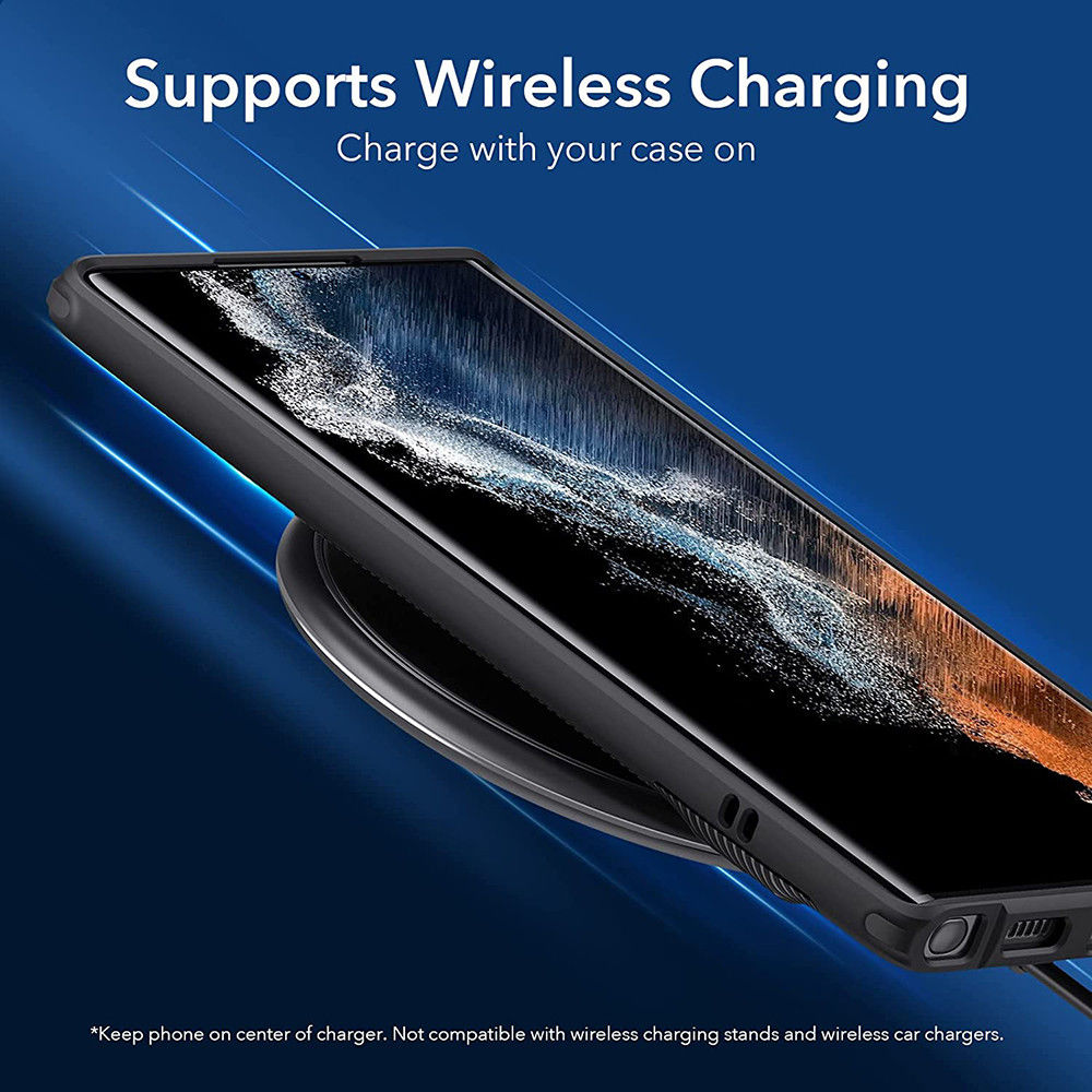 ESR Air Shield Boost Samsung Galaxy S22 Ultra Hoesje Kickstand Zwart afbeelding 5