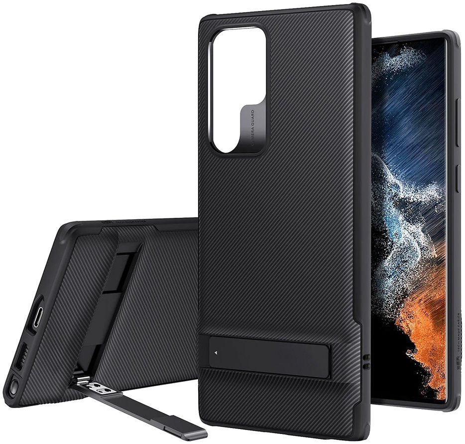 ESR Air Shield Boost Samsung Galaxy S22 Ultra Hoesje Kickstand Zwart afbeelding 7