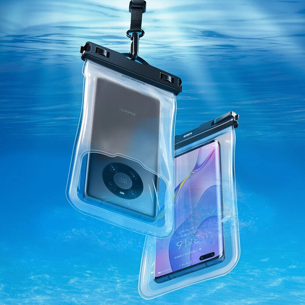 ESR Universeel Waterdicht Hoesje met Koord IPX8 Waterproof Case Zwart afbeelding 3