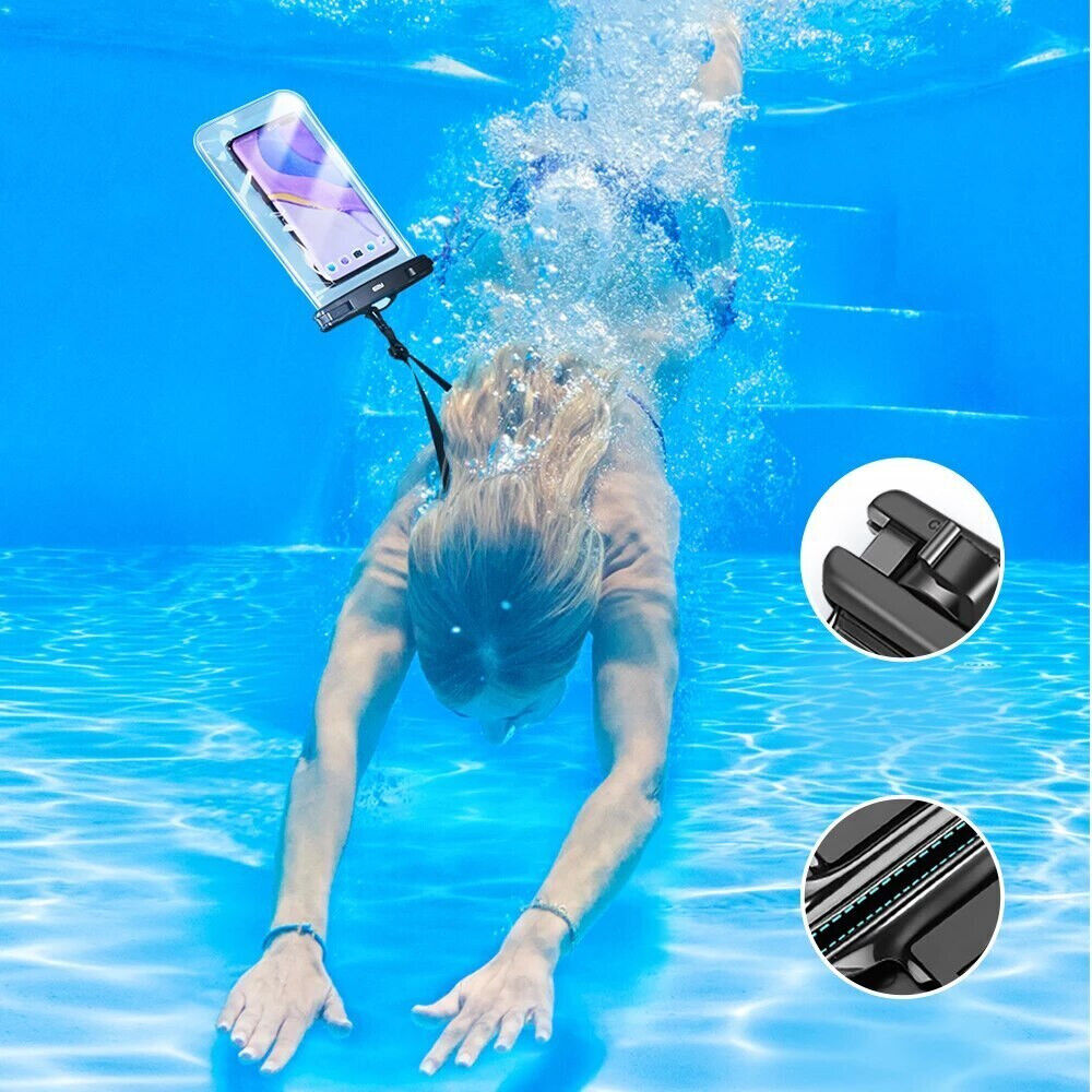 ESR Universeel Waterdicht Hoesje met Koord IPX8 Waterproof Case Zwart afbeelding 4