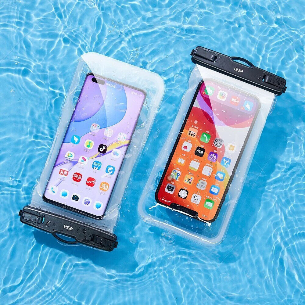 ESR Universeel Waterdicht Hoesje met Koord IPX8 Waterproof Case Zwart afbeelding 5