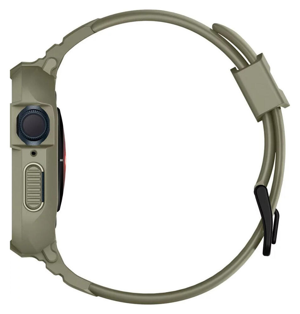 Spigen Rugged Armor Pro - Apple Watch 45MM / 44MM Hoesje en Bandje - Khaki afbeelding 13