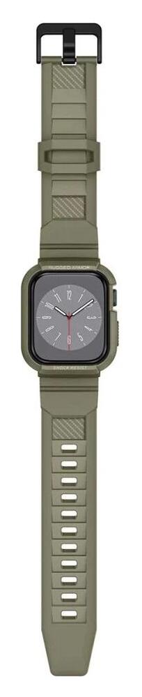 Spigen Rugged Armor Pro - Apple Watch 45MM / 44MM Hoesje en Bandje - Khaki afbeelding 14