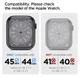 Spigen Rugged Armor Pro - Apple Watch 45MM / 44MM Hoesje en Bandje - Khaki afbeelding 9