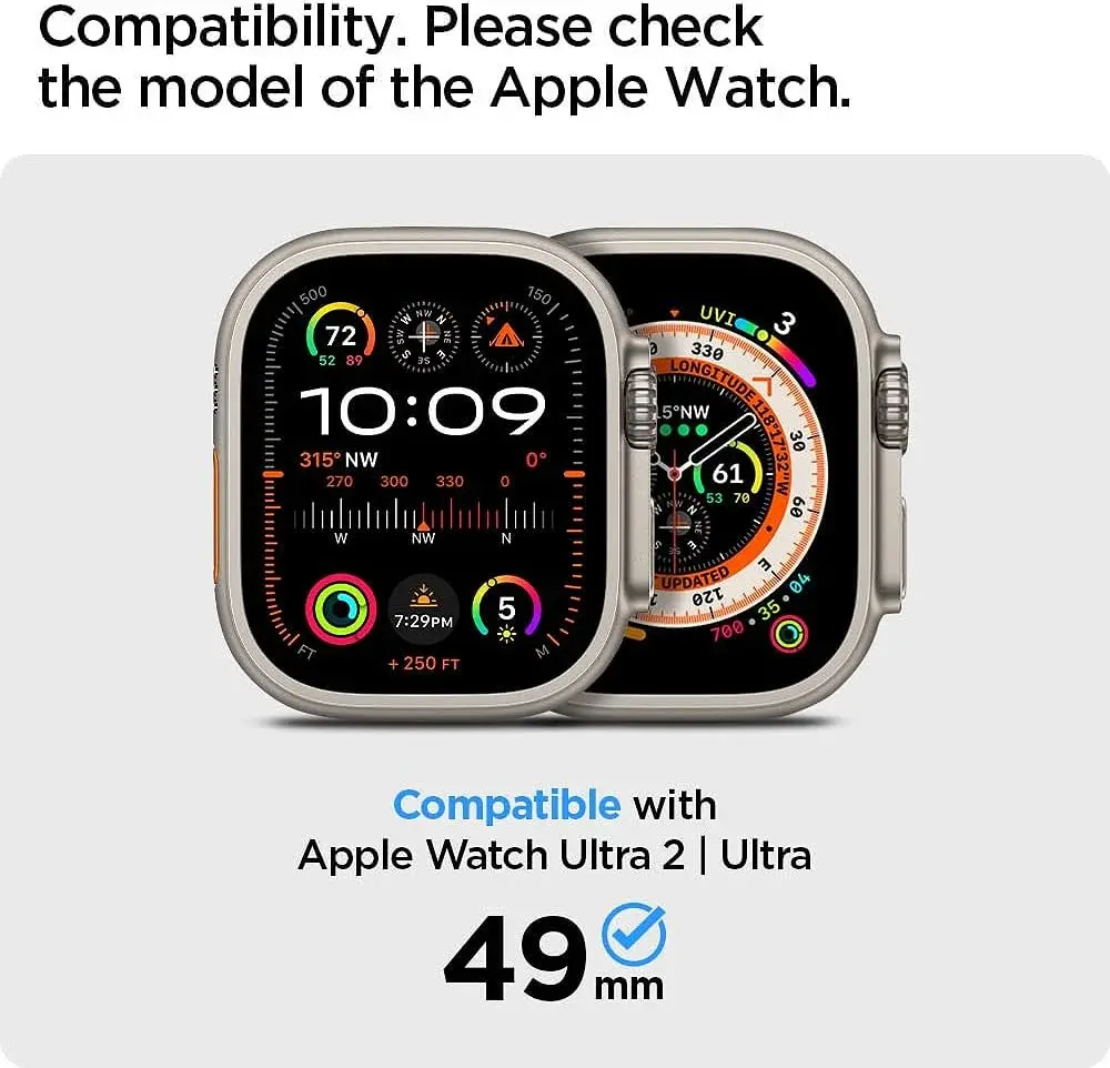 Spigen Rugged Armor - Apple Watch Ultra 3/2/1 - Hoesje en Bandje - Khaki afbeelding 3