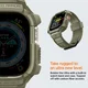 Spigen Rugged Armor - Apple Watch Ultra 3/2/1 - Hoesje en Bandje - Khaki afbeelding 4