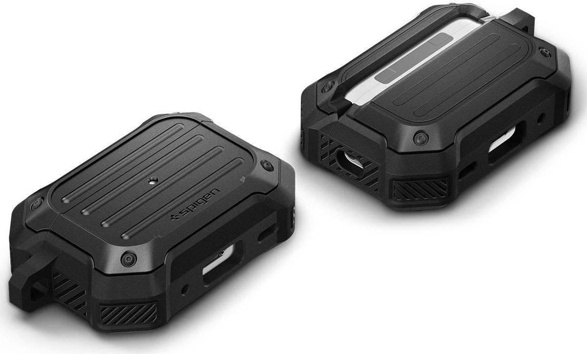Spigen Tough Armor MagFit Apple AirPods Pro 1/2 Hoesje MagSafe Zwart afbeelding 9