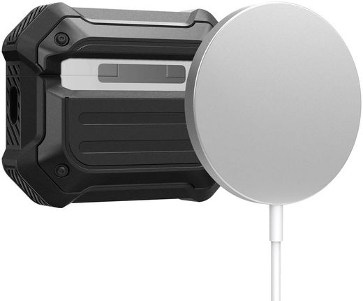 Spigen Tough Armor MagFit Apple AirPods Pro 1/2 Hoesje MagSafe Zwart afbeelding 2