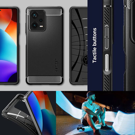Spigen Rugged Armor Xiaomi Redmi Note 12 Pro Plus Hoesje Zwart afbeelding 8