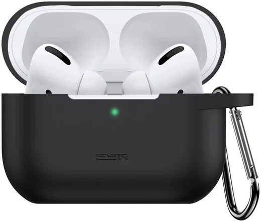 ESR Bounce Apple AirPods Pro 1/2 Hoesje Siliconen Zwart afbeelding 1