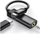 ESR USB-C naar USB-C Fast Charge + 3.5mm Jack Audio Adapter Zwart afbeelding 1