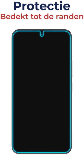 Rosso Samsung Galaxy A34 Tempered Glass Fingerprint en Case Friendly afbeelding 5