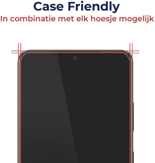 Rosso Samsung Galaxy A54 Tempered Glass Fingerprint en Case Friendly afbeelding 2