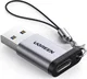 UGREEN 3A Fast Charge USB-A 3.0 naar USB-C Female Adapter 5Gbps Grijs afbeelding 1