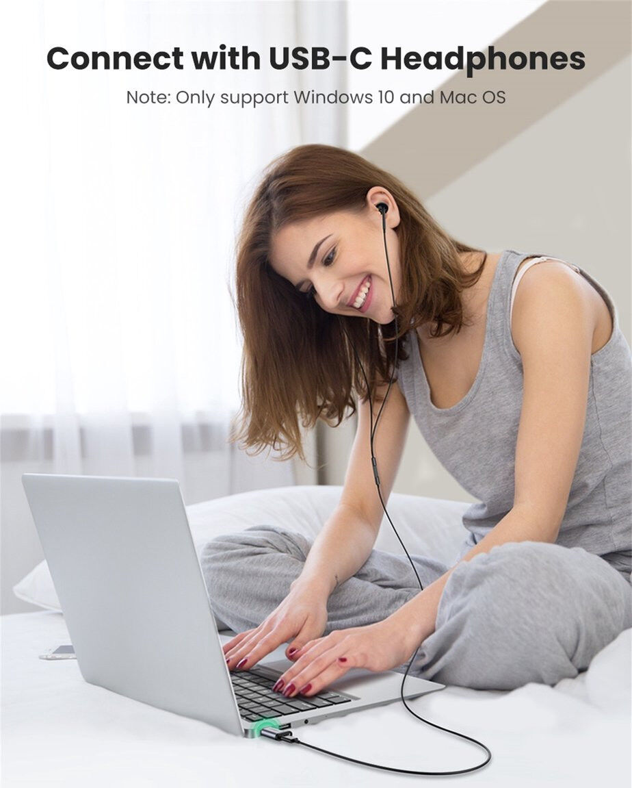 UGREEN 3A Fast Charge USB-A 3.0 naar USB-C Female Adapter 5Gbps Grijs afbeelding 2