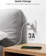 UGREEN 3A Fast Charge USB-A 3.0 naar USB-C Female Adapter 5Gbps Grijs afbeelding 3