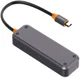 4smarts 4-in-1 USB-C naar 4x USB-C Hub 10Gbps Grijs afbeelding 2