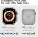 Spigen Fit Lite - Ultra Apple Watch Bandje - 42MM/44MM/45MM/49MM - Zwart afbeelding 2