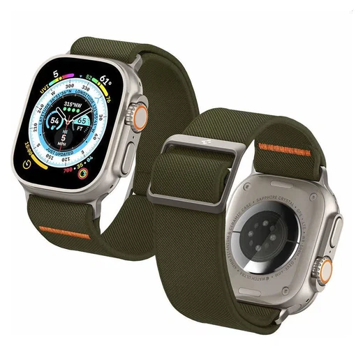 Spigen Fit Ultra Apple Watch Bandje - 1-10/SE/Ultra 42/44/45/46/49MM - Khaki afbeelding 1