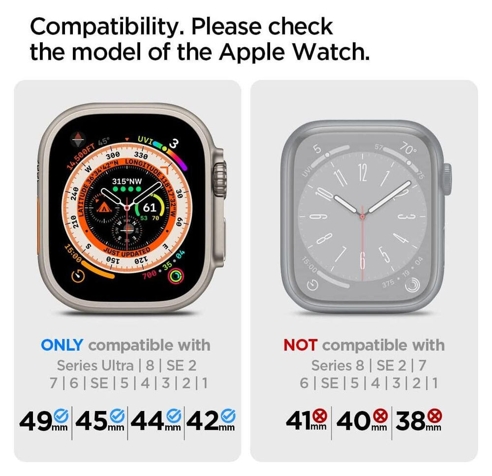 Spigen Fit Ultra Apple Watch Bandje - 1-10/SE/Ultra 42/44/45/46/49MM - Khaki afbeelding 2