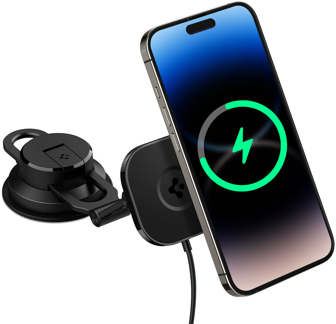 Spigen OneTap Pro 3 Raam/Dashboard MagSafe Houder Auto met Opladen 10W afbeelding 1