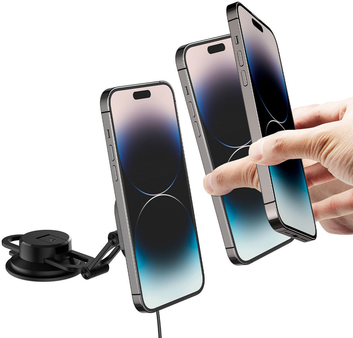 Spigen OneTap Pro 3 Raam/Dashboard MagSafe Houder Auto met Opladen 10W afbeelding 17