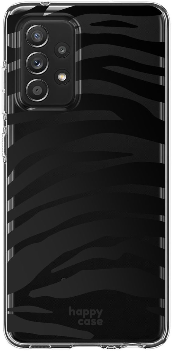 HappyCase Samsung Galaxy A52 / A52S Hoesje Flexibel TPU Zebra afbeelding 1