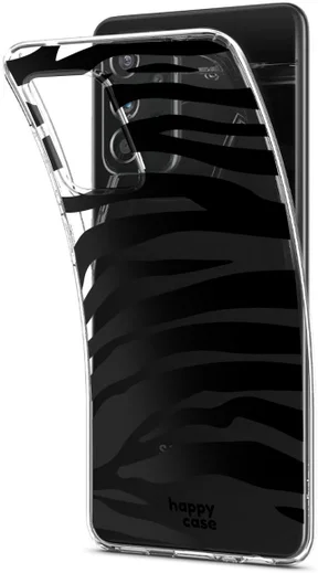 HappyCase Samsung Galaxy A52 / A52S Hoesje Flexibel TPU Zebra afbeelding 3