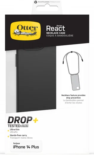 OtterBox React Necklace iPhone 14 Plus Hoesje met Koord Zwart afbeelding 7