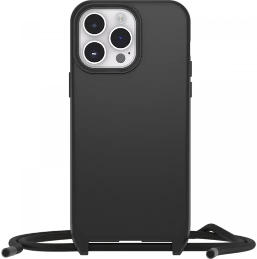 OtterBox React Necklace iPhone 14 Pro Max Hoesje met Koord Zwart afbeelding 2