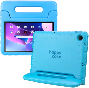HappyCase Lenovo Tab M10 Plus Gen 3 Kinder Tablethoes Handvat Blauw