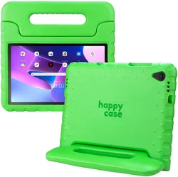 HappyCase Lenovo Tab M10 Plus/FHD Plus Kinderhoes met Handvat Groen afbeelding