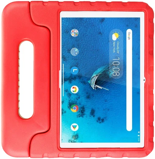 HappyCase Lenovo Tab M10 HD Gen 1 Kinder Tablethoes met Handvat Rood afbeelding 2