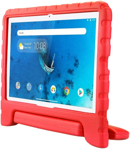 HappyCase Lenovo Tab M10 HD Gen 1 Kinder Tablethoes met Handvat Rood afbeelding 4