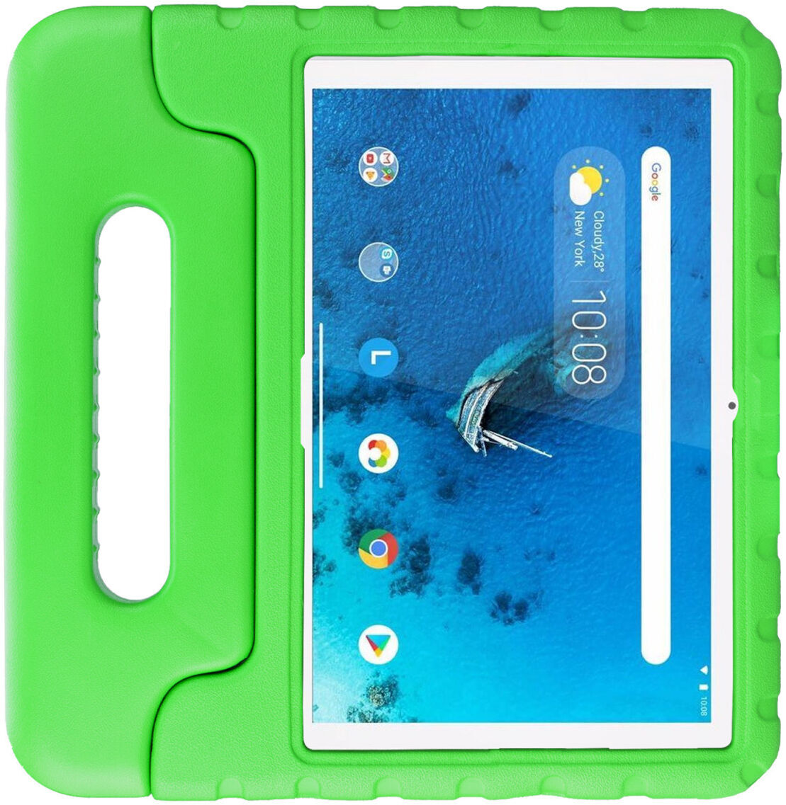 HappyCase Lenovo Tab M10 HD Gen 1 Kinder Tablethoes met Handvat Groen afbeelding 2