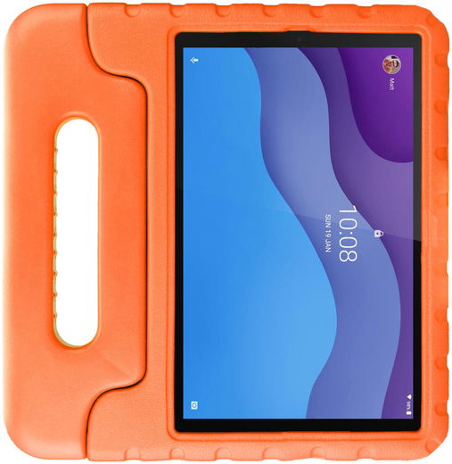 HappyCase Lenovo Tab M10 HD Gen 2 Kinder Tablethoes met Handvat Oranje afbeelding 2