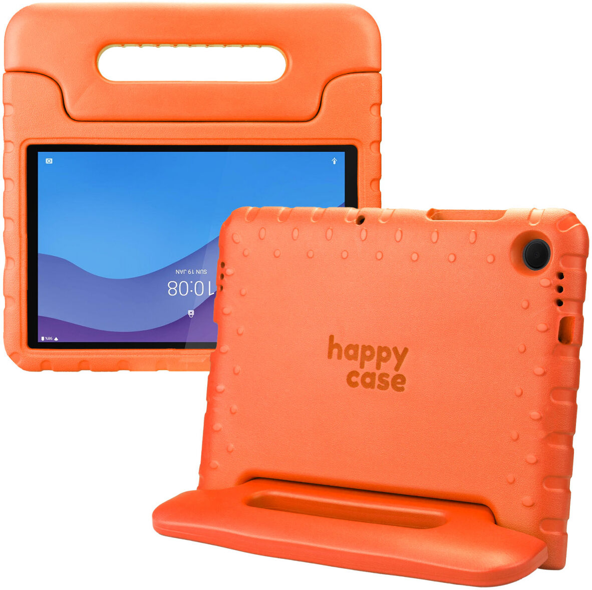 HappyCase Lenovo Tab M10 HD Gen 2 Kinder Tablethoes met Handvat Oranje afbeelding 1