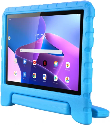 HappyCase Lenovo Tab M10 Gen 3 10.1 Kinder Tablethoes Handvat Blauw afbeelding 8