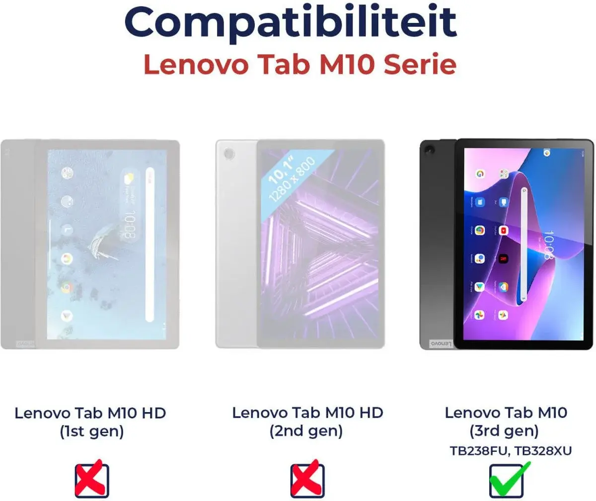HappyCase Lenovo Tab M10 Gen 3 10.1 Kinder Tablethoes Handvat Blauw afbeelding 13