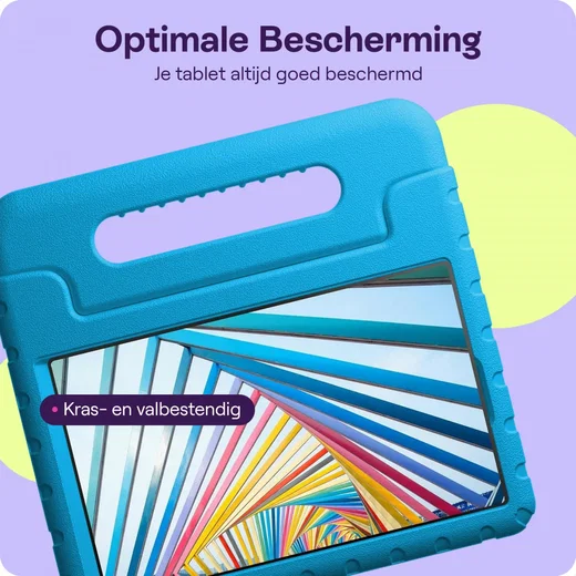 HappyCase Lenovo Tab M10 Gen 3 10.1 Kinder Tablethoes Handvat Blauw afbeelding 6