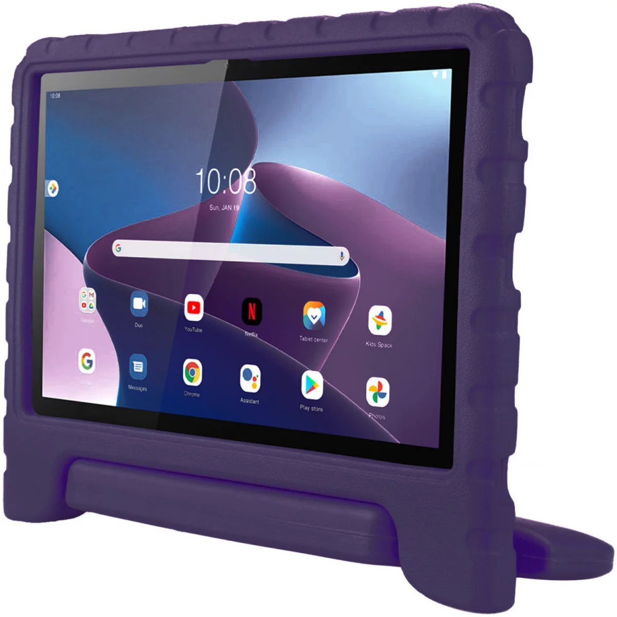 HappyCase Lenovo Tab M10 Gen 3 10.1 Kinder Tablethoes Handvat Paars afbeelding 8